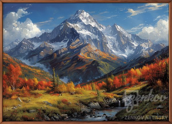 Autumn's Majestic Mountain View