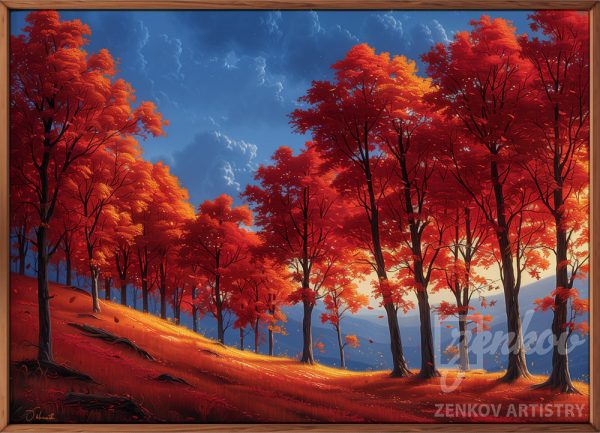 Autumn Blaze on Hillside