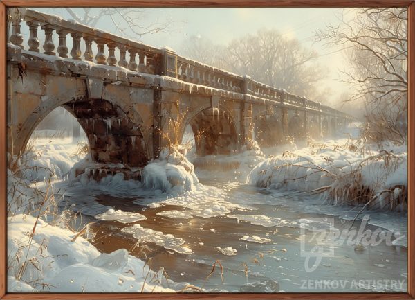 Bridge with Melted Snow