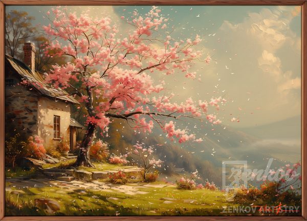 Cherry Blossoms in the Countryside