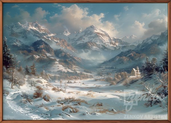 Mystic Mountains and Snowy Serenity