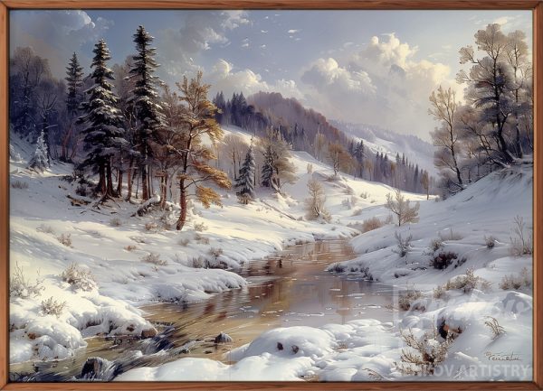 Winter's Whispering Stream