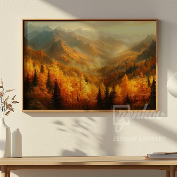 Golden Glow on Autumn Peaks #1