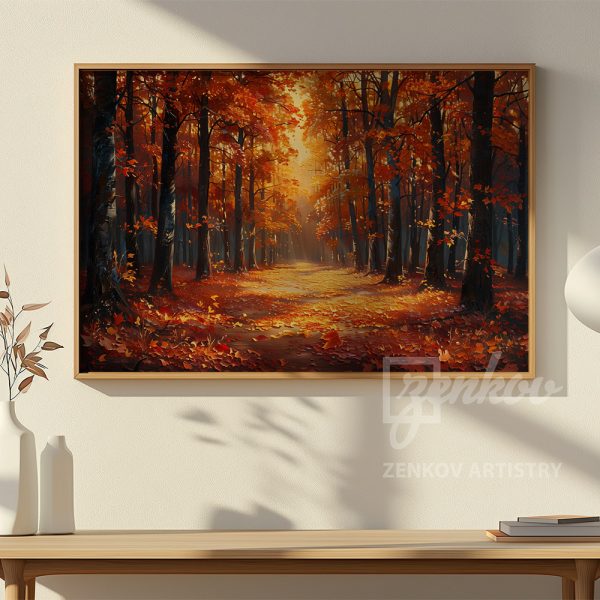 Sunlit Forest in Fall #1