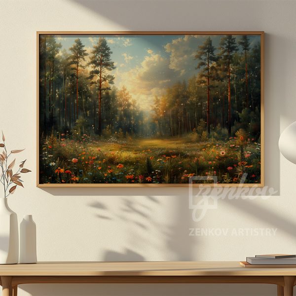 Forest Meadow in Golden Glow #1