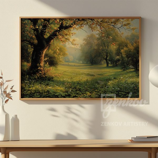 Sunlit Meadow with Apple Tree #1