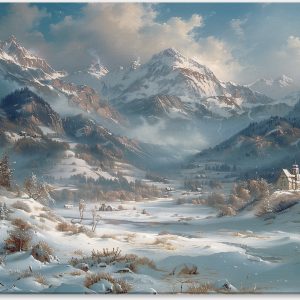 Mystic Mountains and Snowy Serenity #0_40x60