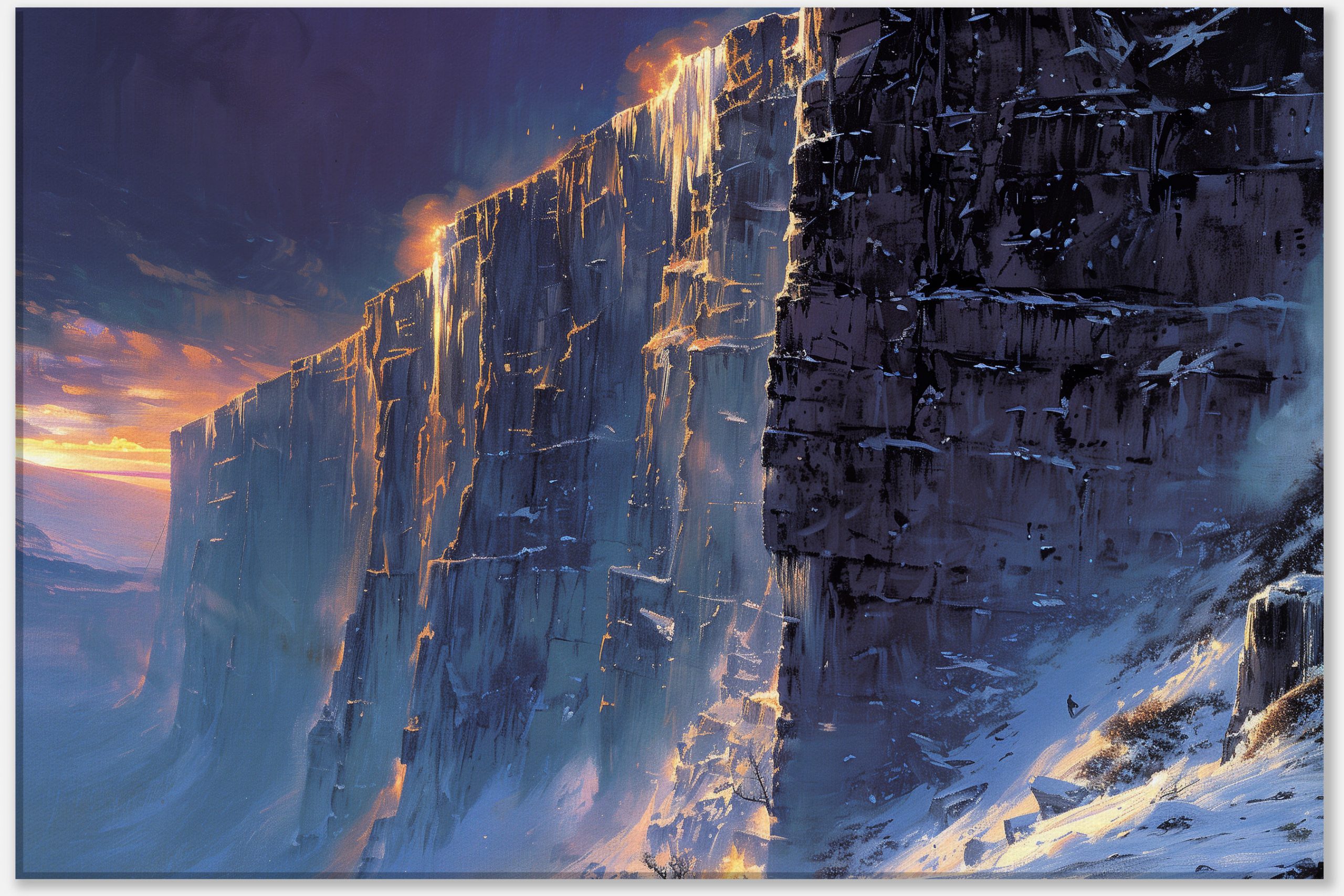 Majesty of the Illuminated Cliff #0_40x60