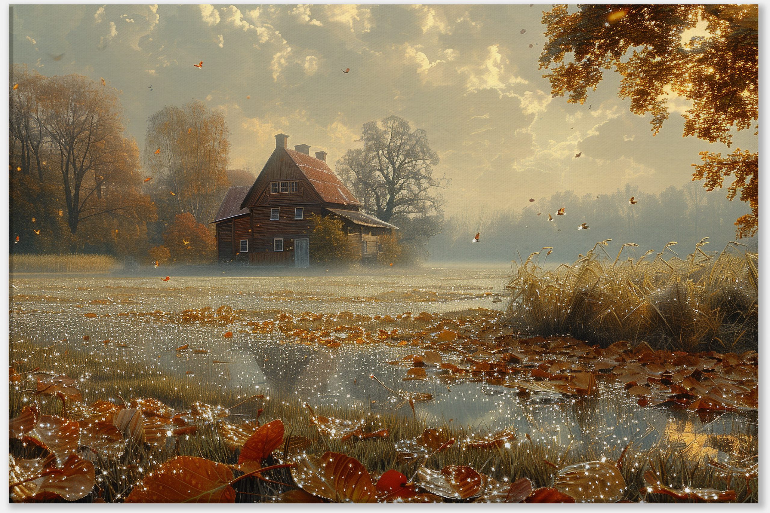 Whispers of Autumn: A Rustic Homestead #0_40x60