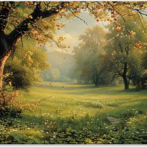 Sunlit Meadow with Apple Tree #0_40x60