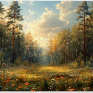 Forest Meadow in Golden Glow #0_40x60