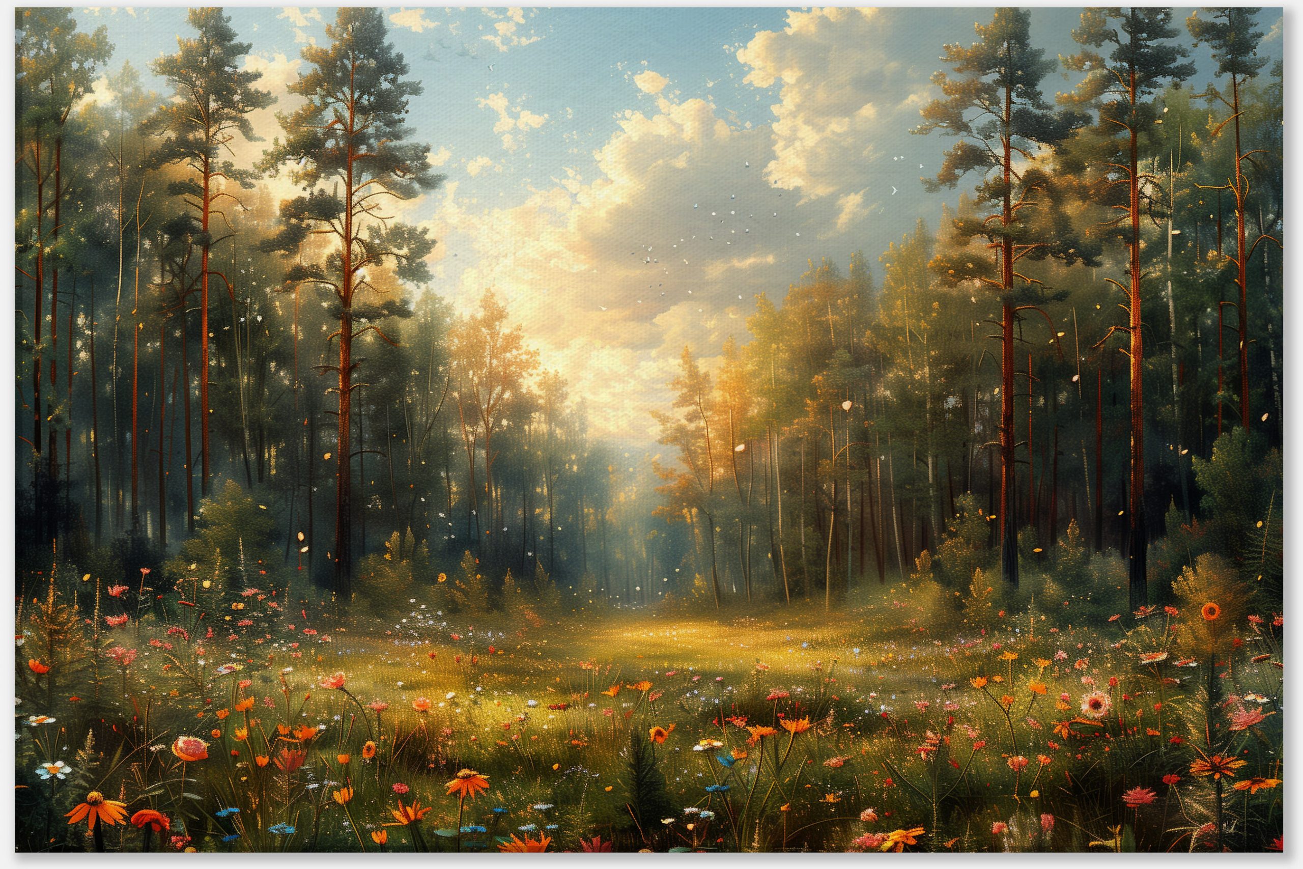 Forest Meadow in Golden Glow #0_40x60