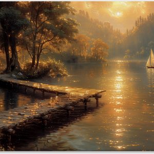 Golden Glow on the Water #0_40x60