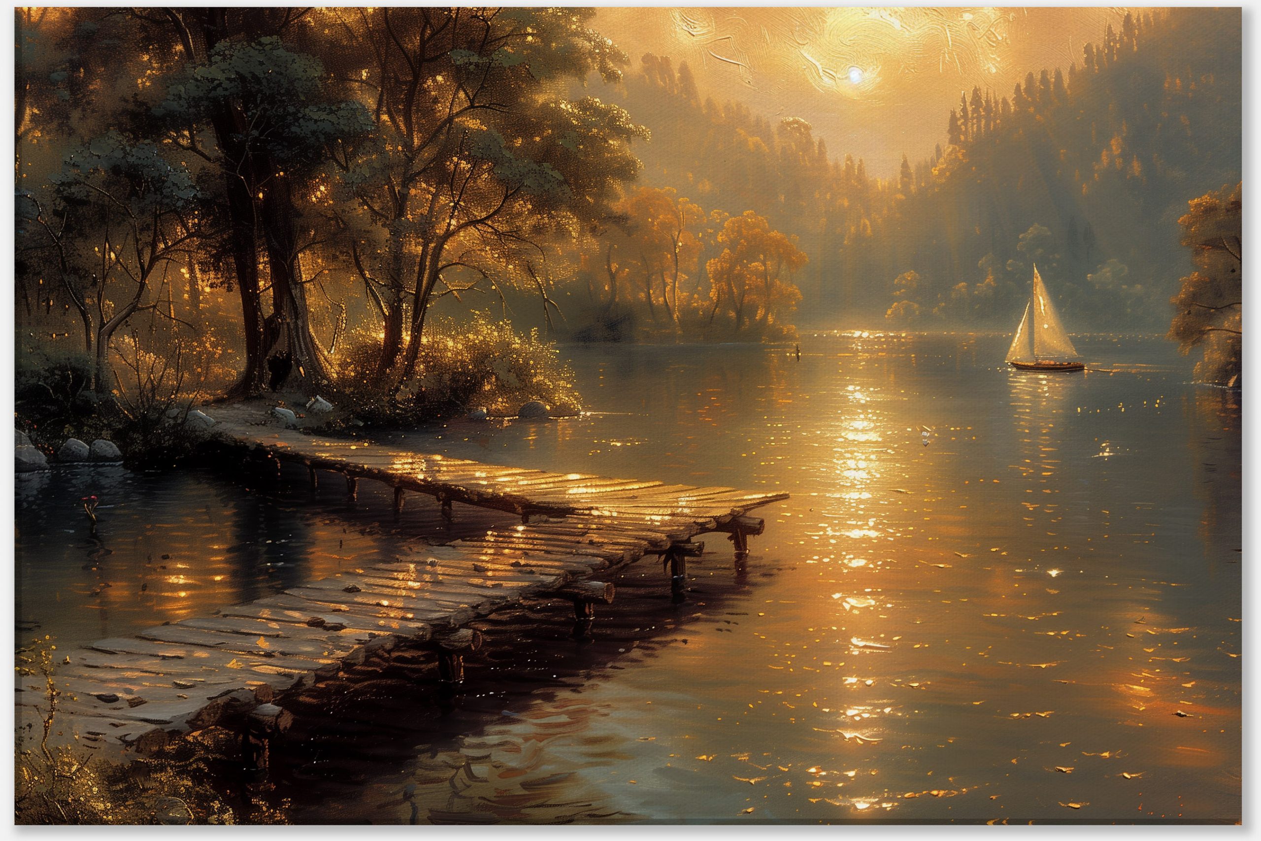 Golden Glow on the Water #0_40x60