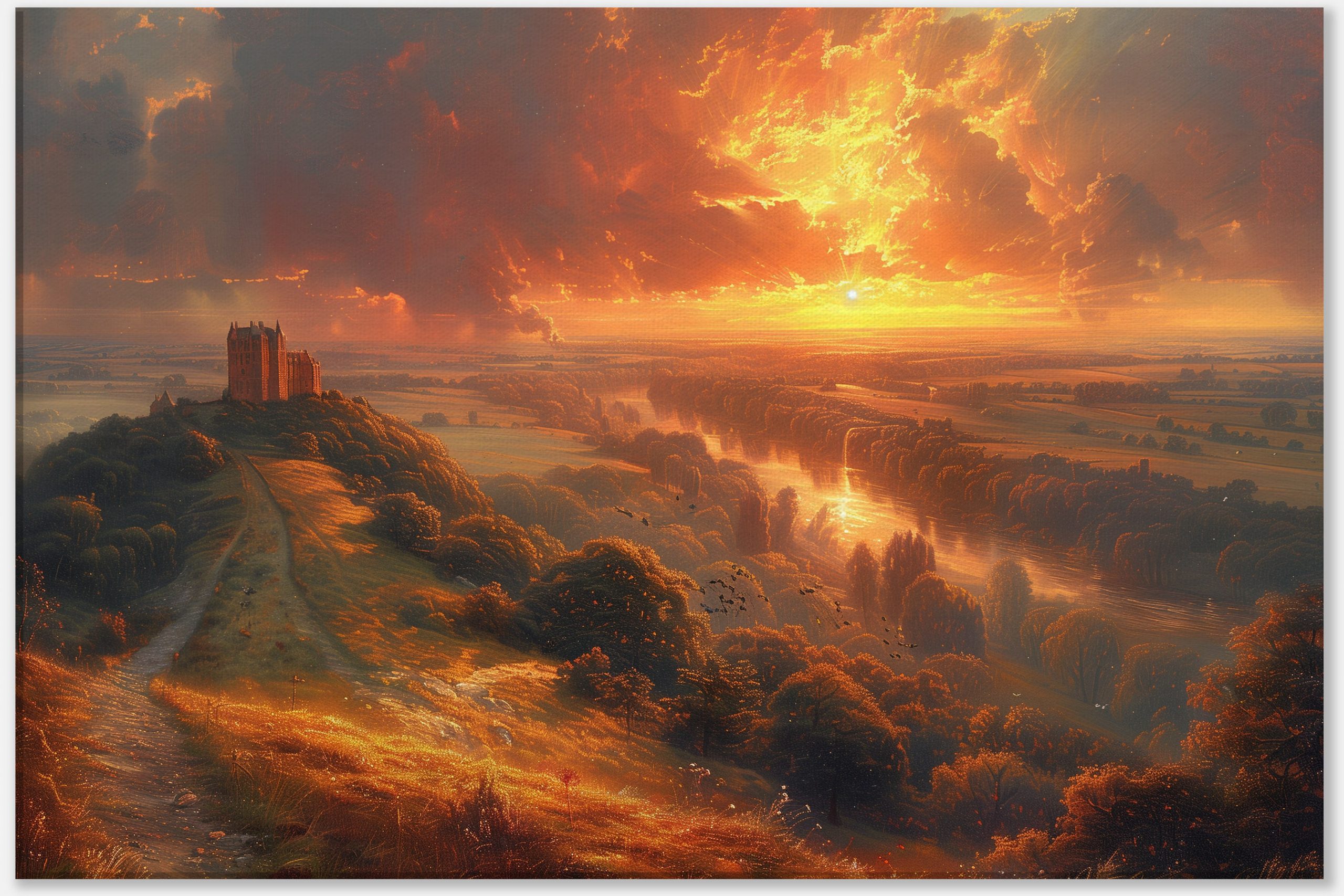 Castle at Golden Sunset #0_40x60