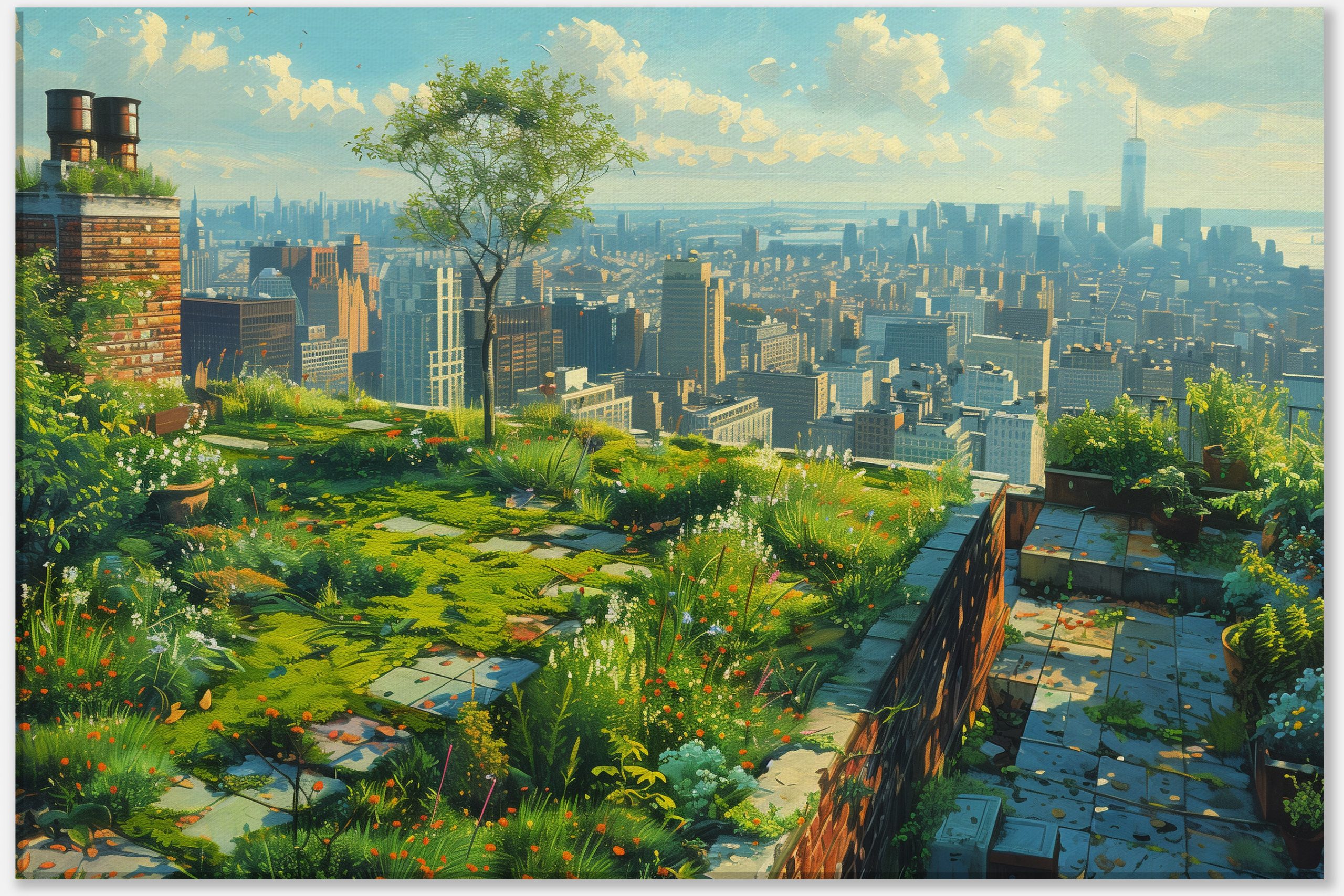 Rooftop Oasis #0_40x60