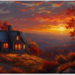 Cozy Cottage in Fall #0_40x60