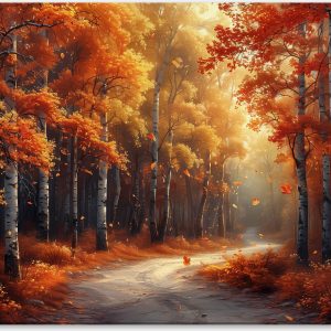 Birch Trees and Fall Colors #0_40x60