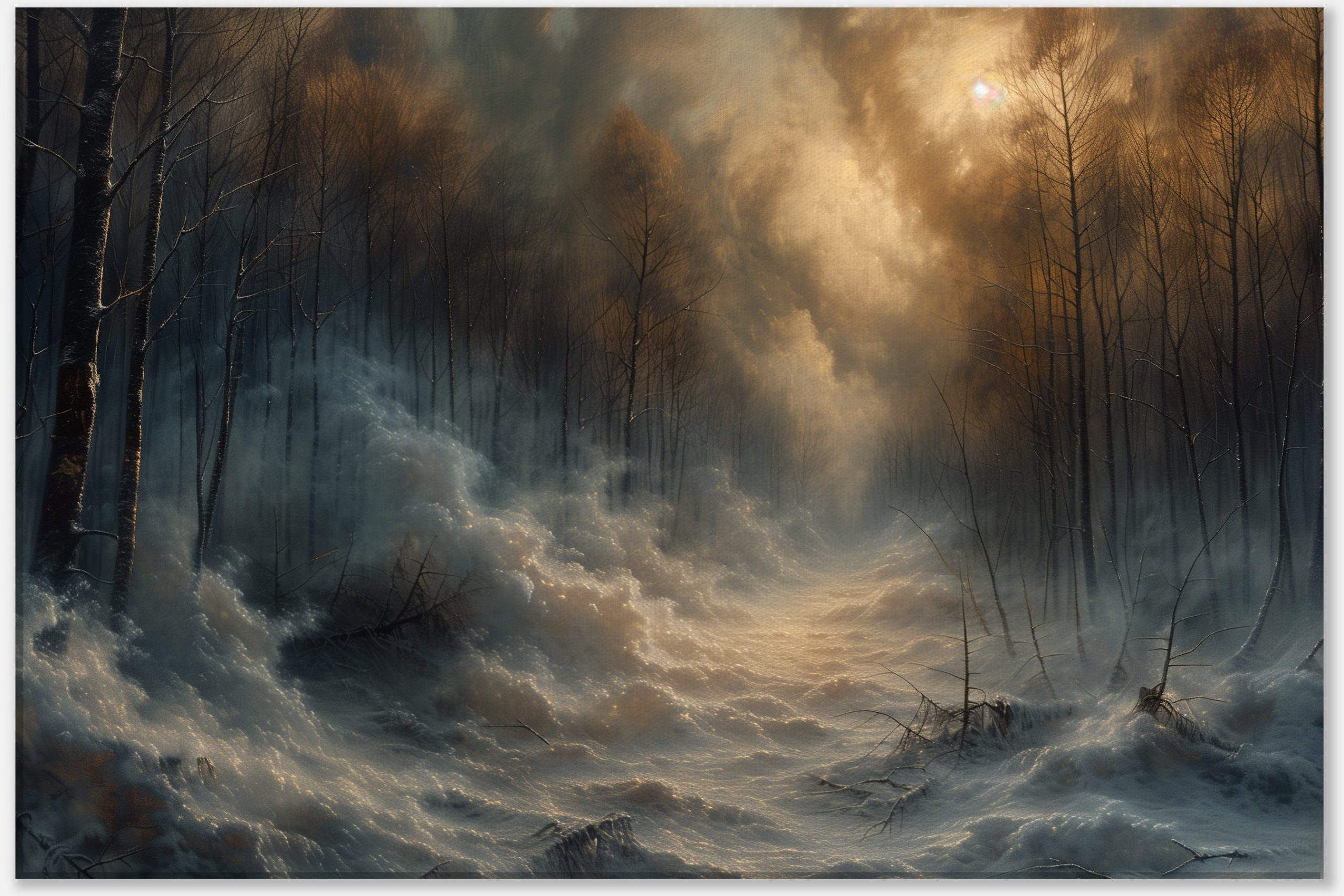 Fall Forest Morning Misty #0_40x60