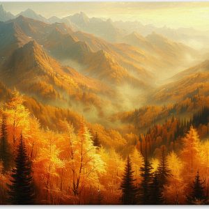 Golden Glow on Autumn Peaks #0_40x60