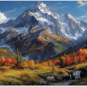 Autumn's Majestic Mountain View #0_40x60