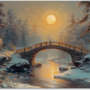 Moonlit Snow and Stone #0_40x60