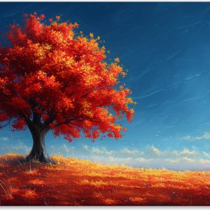 Fiery Red Tree #0_40x60