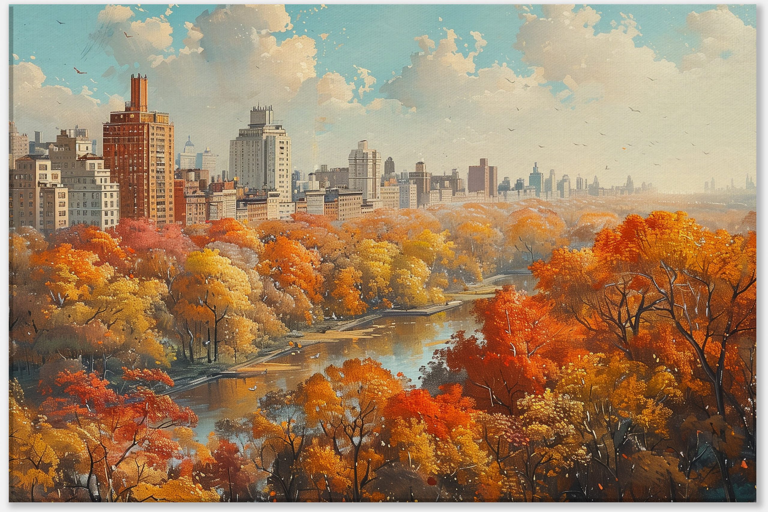 City Park in Fall #0_40x60