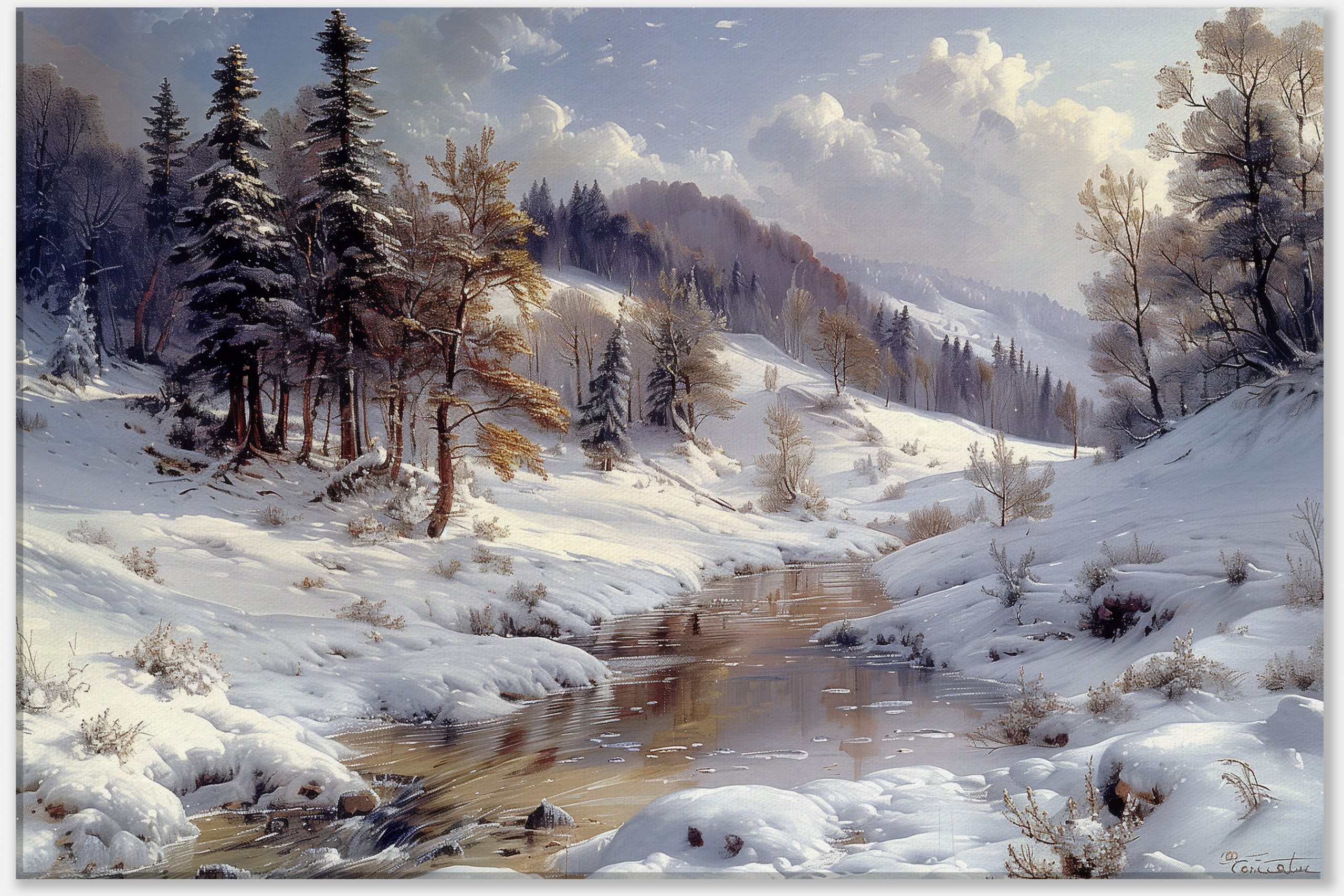 winters-whispering-stream-0_60x90 Winter's Whispering Stream #0_60x90