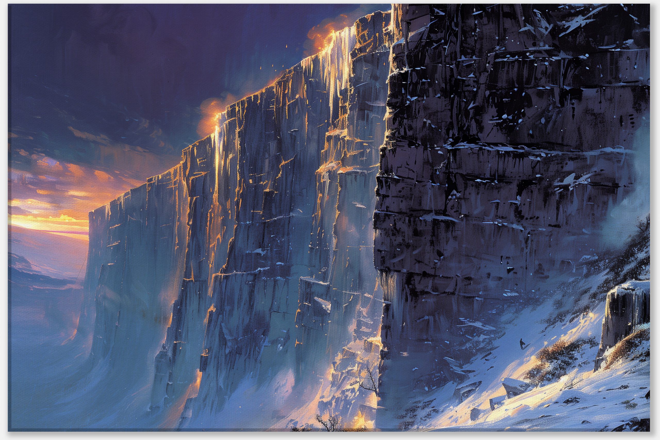 Majesty of the Illuminated Cliff #0_60x90