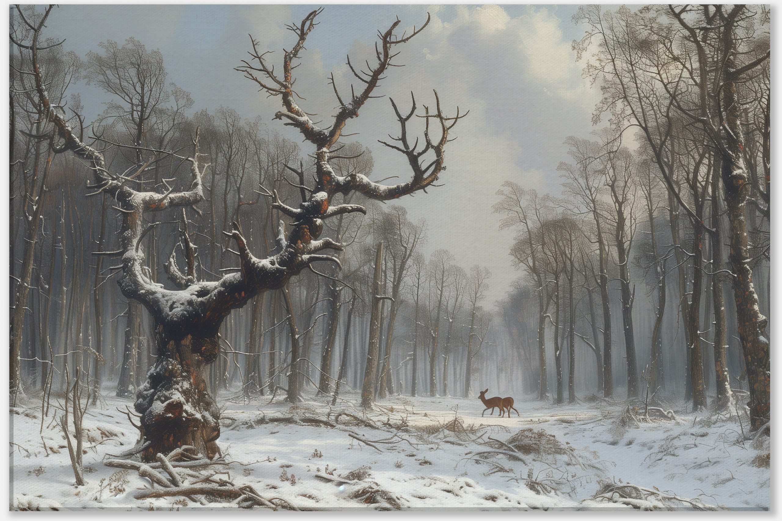 Frozen Gnarled Tree #0_60x90