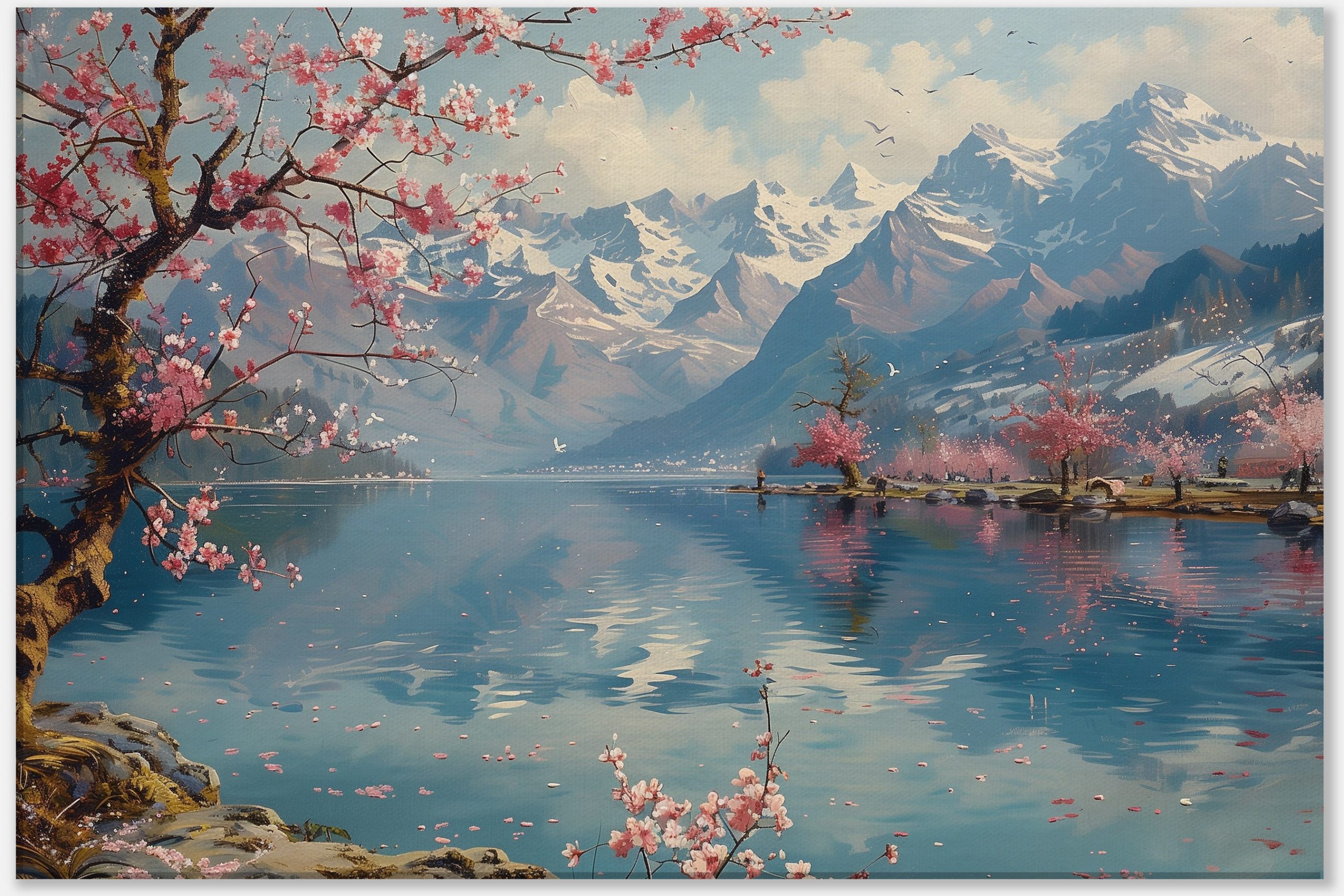 mountain-reflections-in-spring-0_60x90 Mountain Reflections in Spring #0_60x90