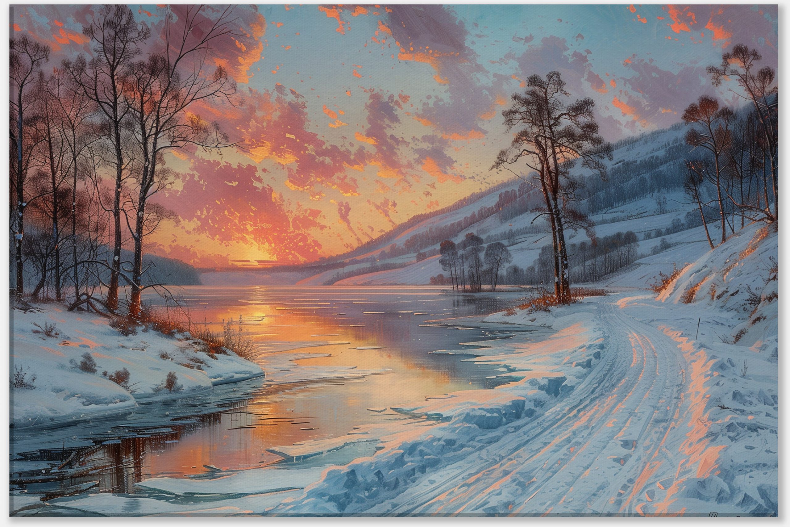 Frosty Morning Glow #0_60x90