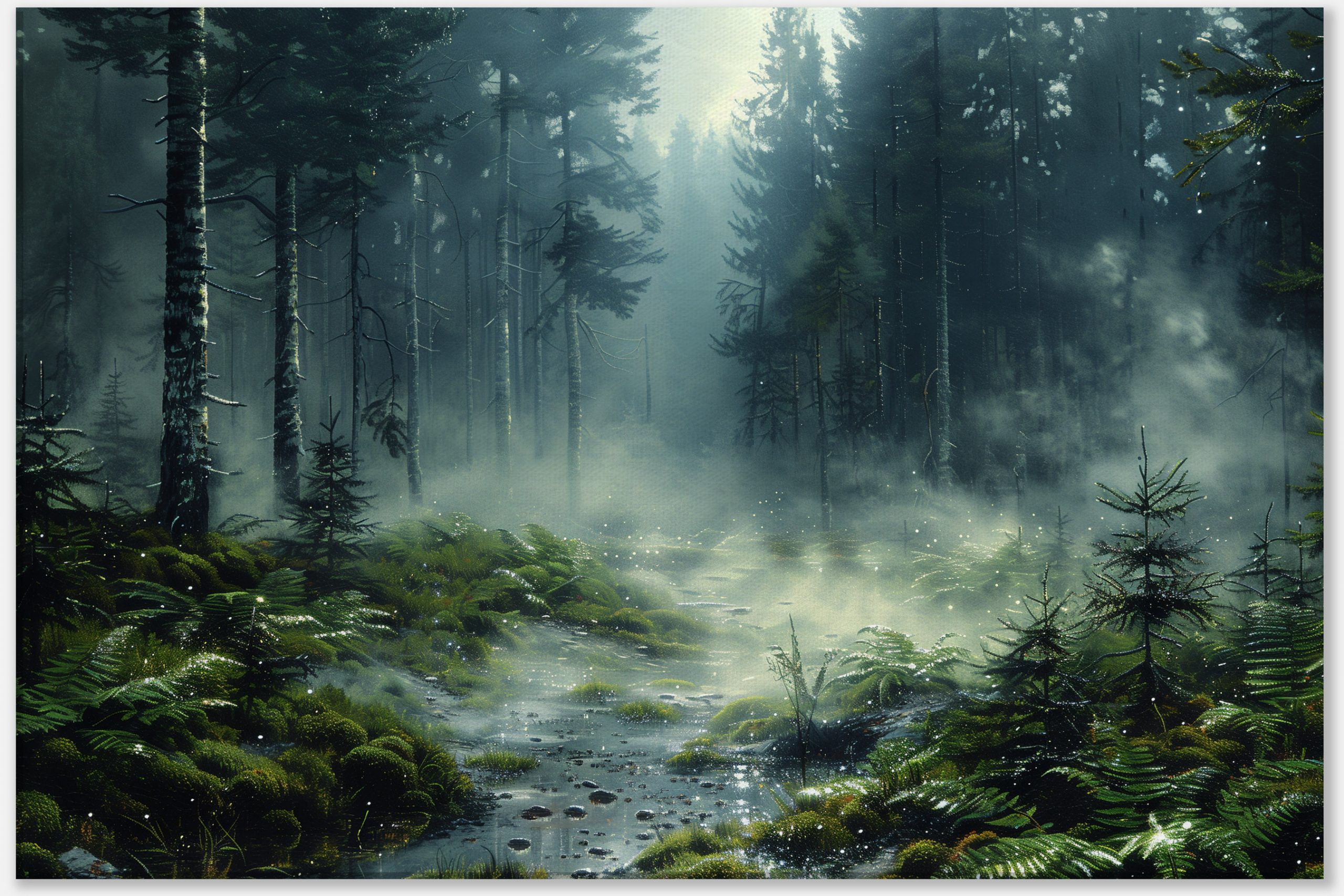 Mystical Woodlands and Stream #0_60x90
