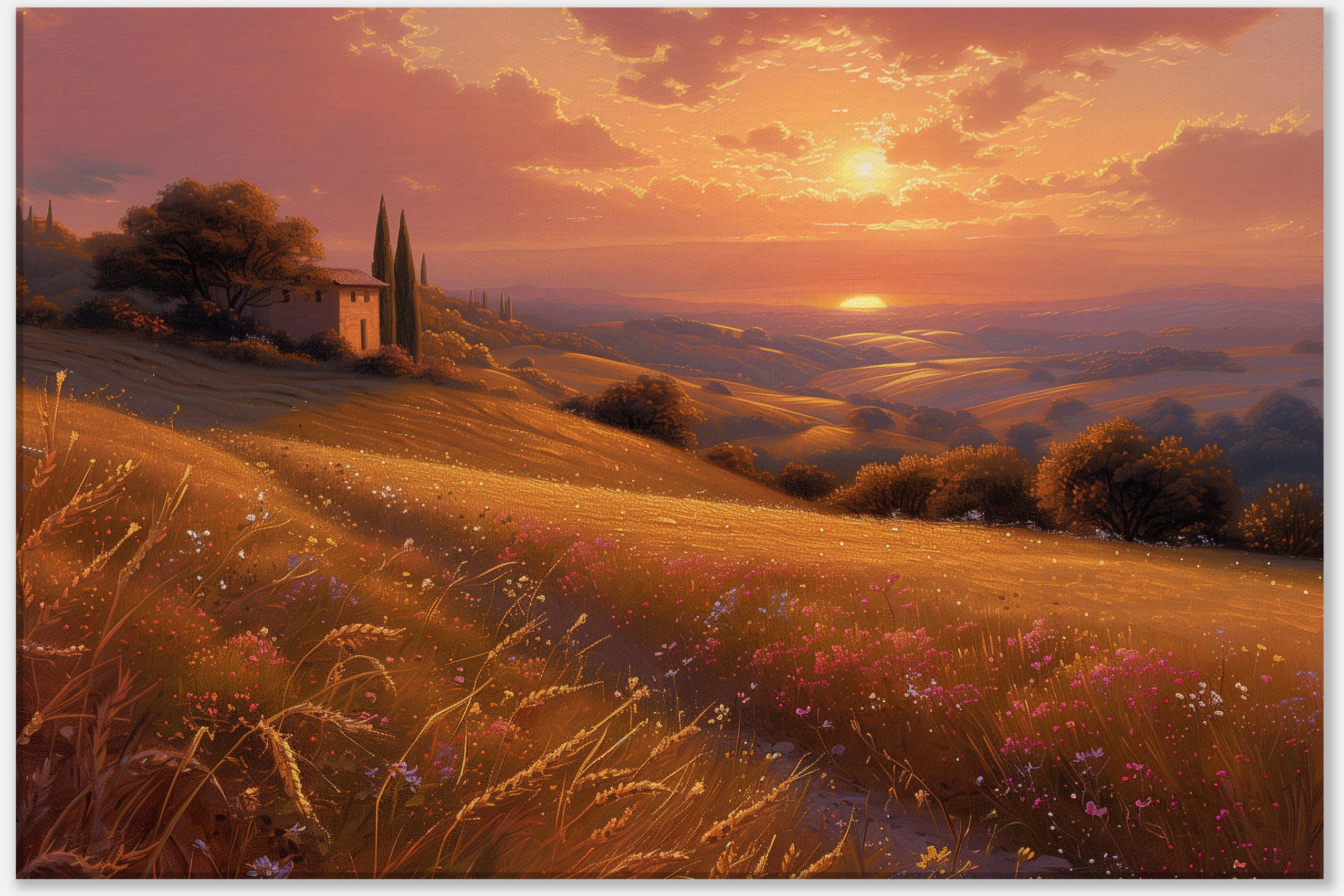 Golden Hills at Sunset #0_60x90