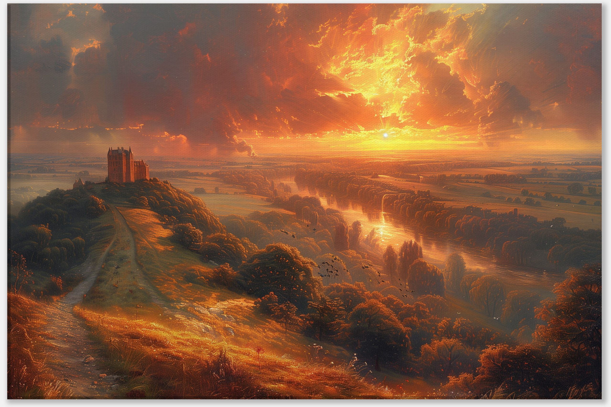 Castle at Golden Sunset #0_60x90