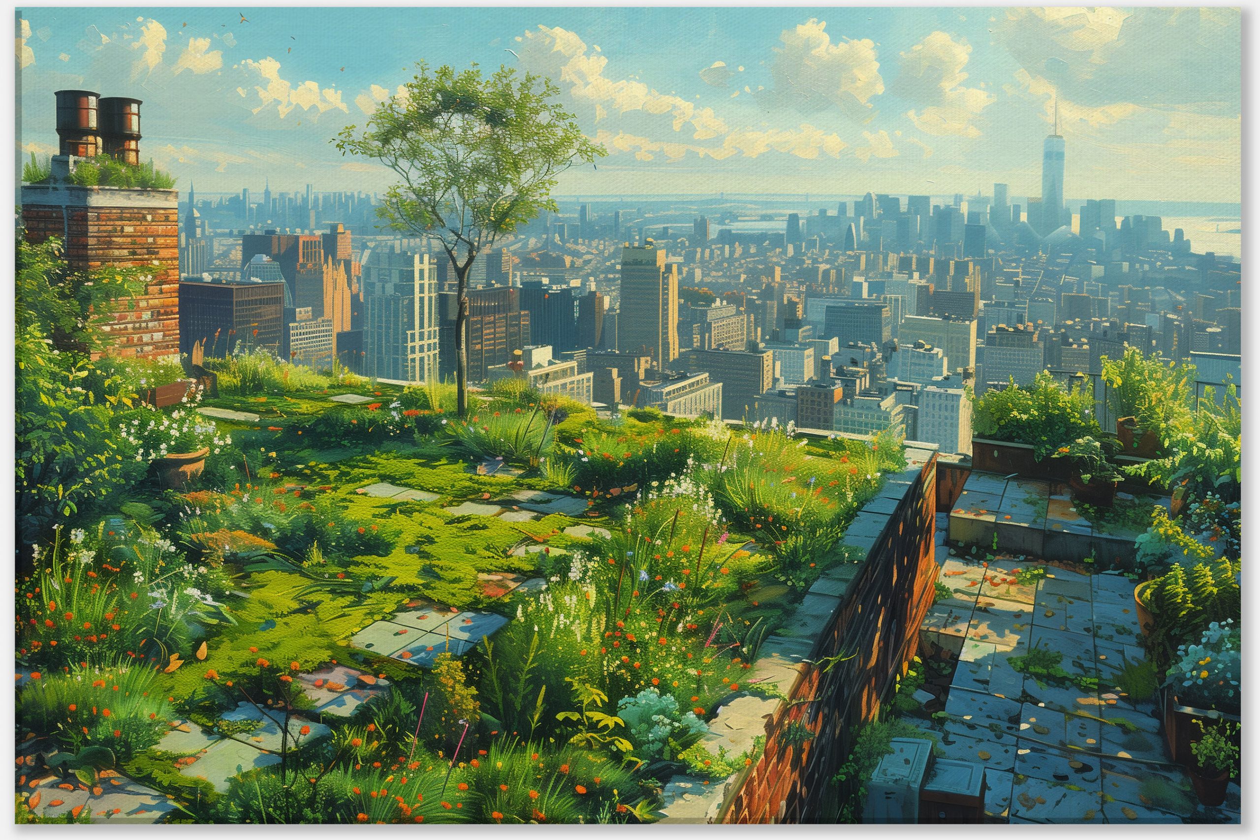 Rooftop Oasis #0_60x90