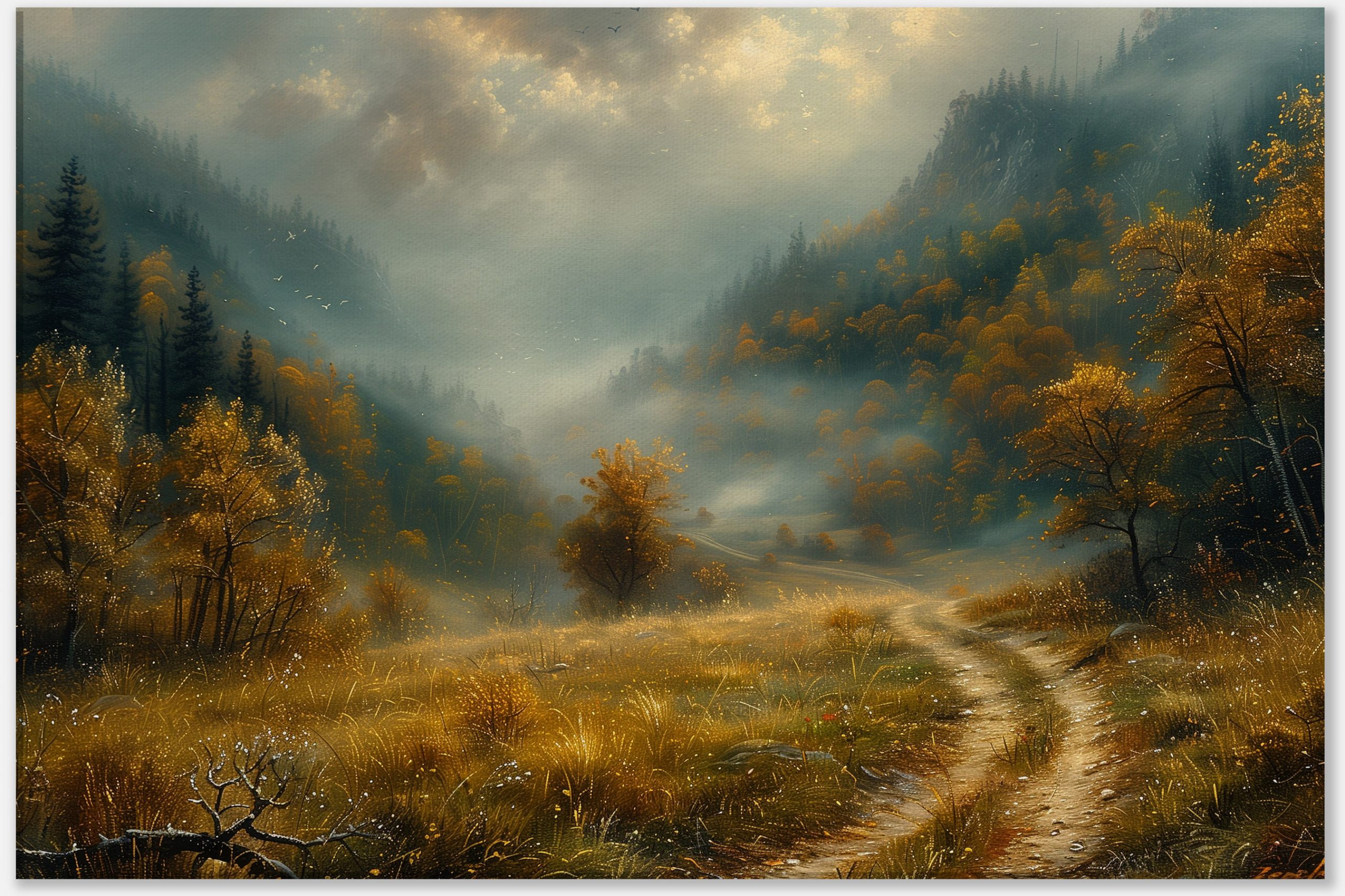 Mystical Valley in Autumn #0_60x90