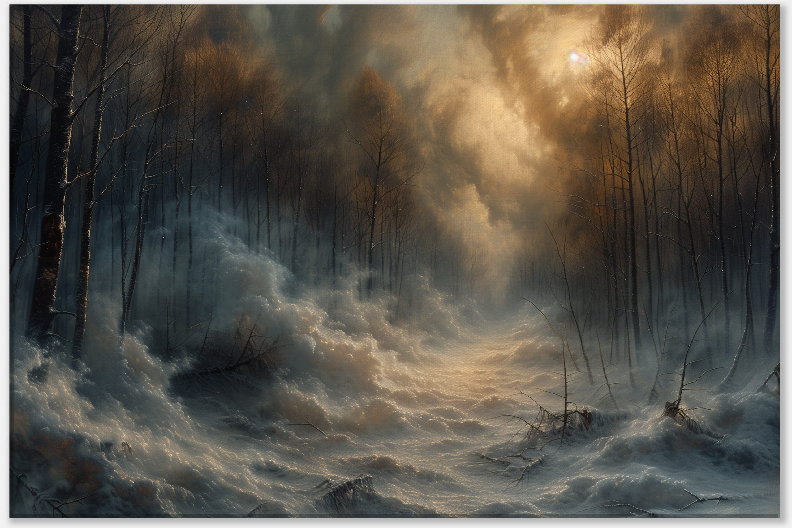 Fall Forest Morning Misty #0_60x90