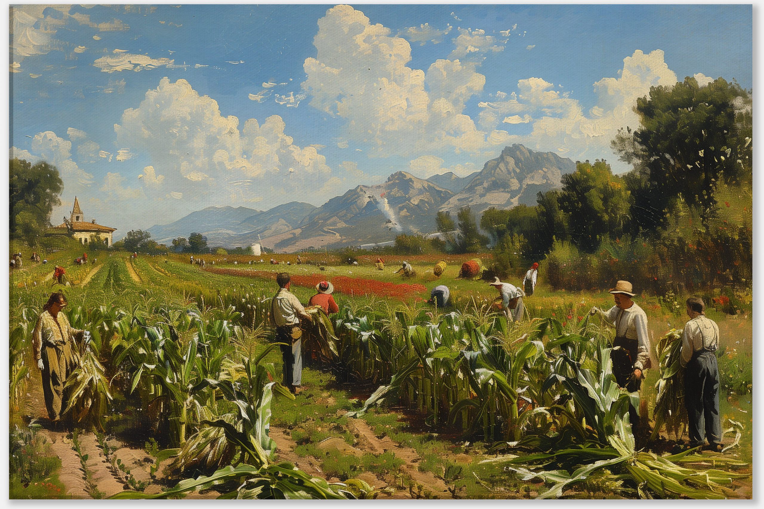 Harvesting in the Countryside #0_60x90