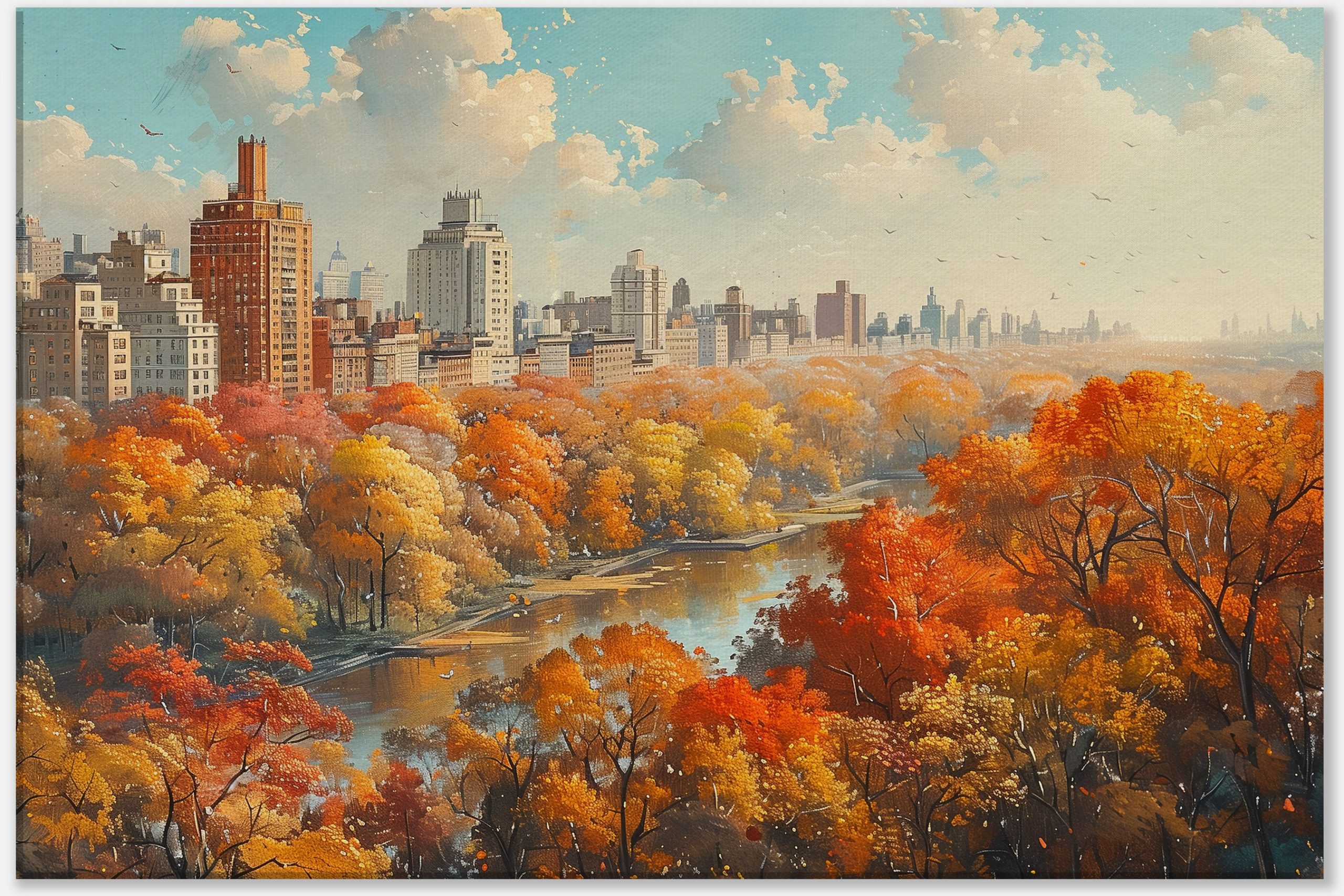 City Park in Fall #0_60x90