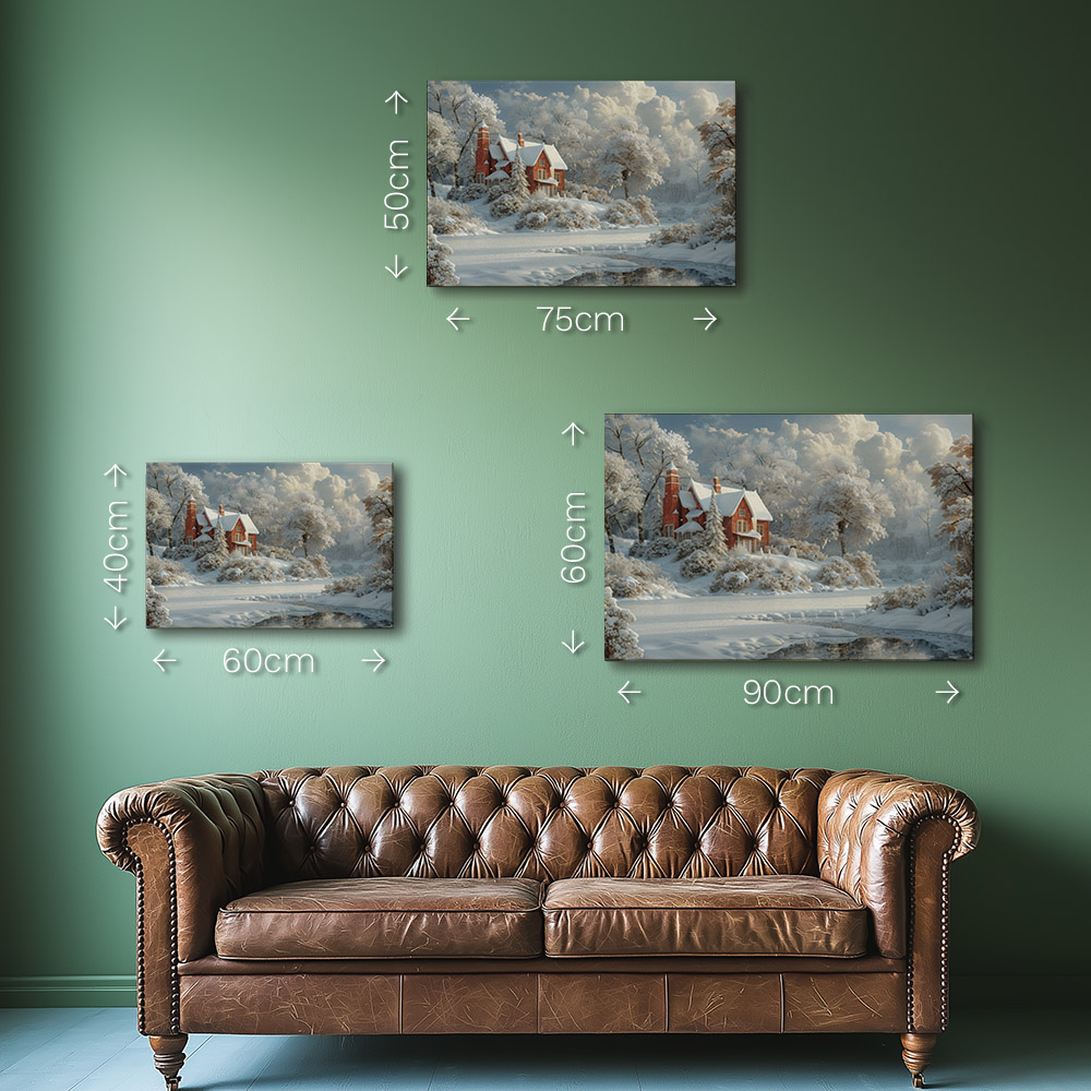 Brick House Under Snow #1