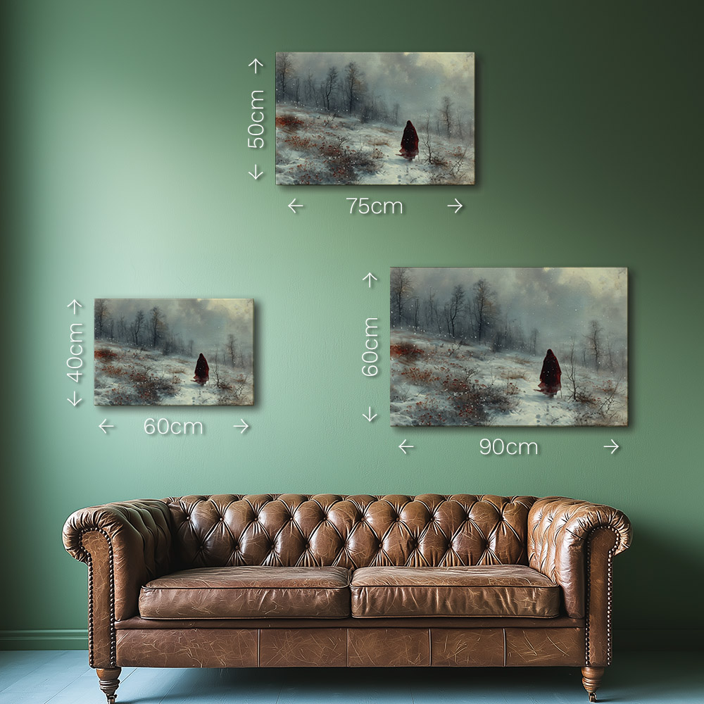 The Red Cloak Solitude in Winter #1