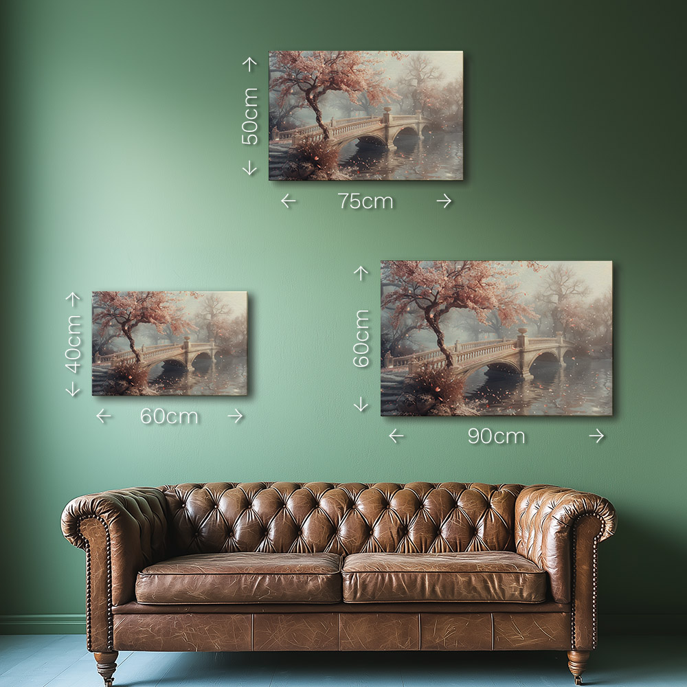 Charm of Spring at Blossoming Bridge #1