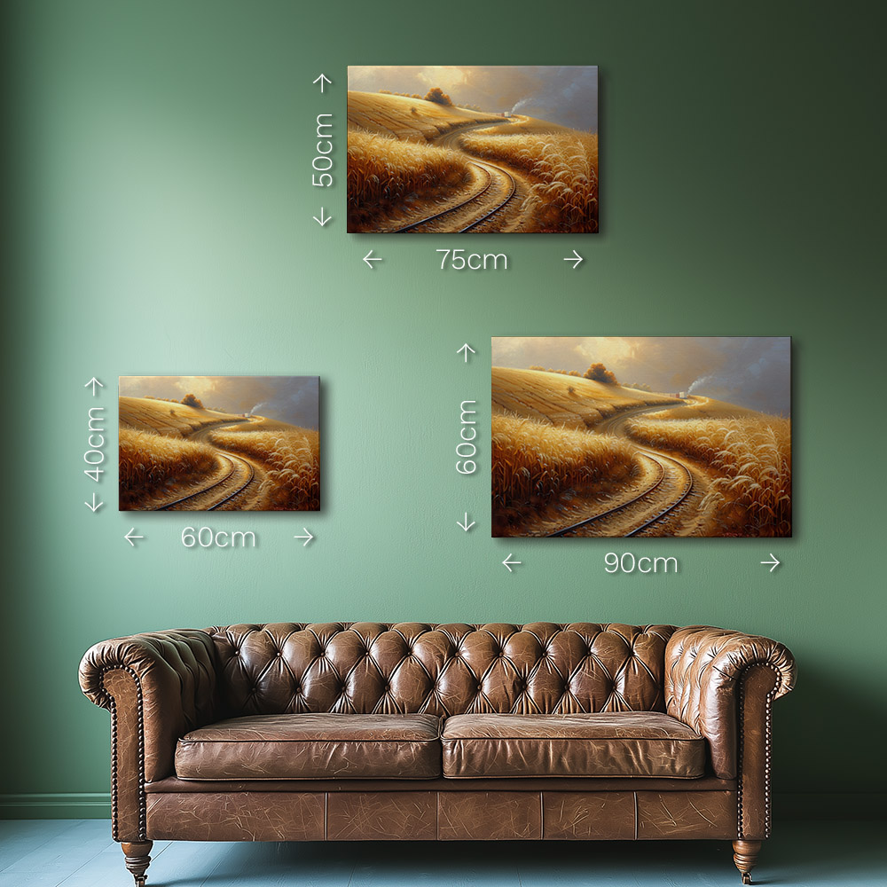 Golden Wheat and Winding Tracks #1