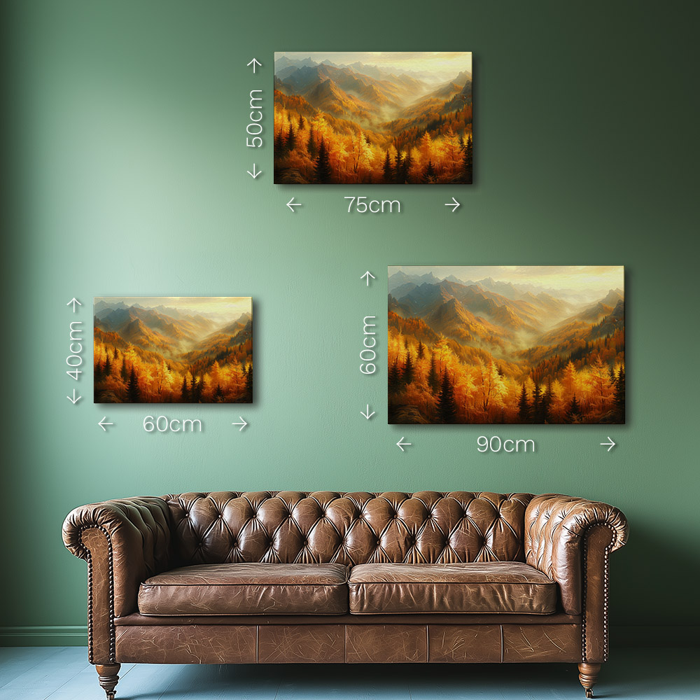 Golden Glow on Autumn Peaks #1