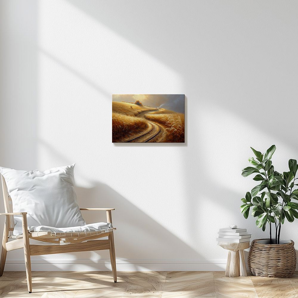 Golden Wheat and Winding Tracks #2_40x60