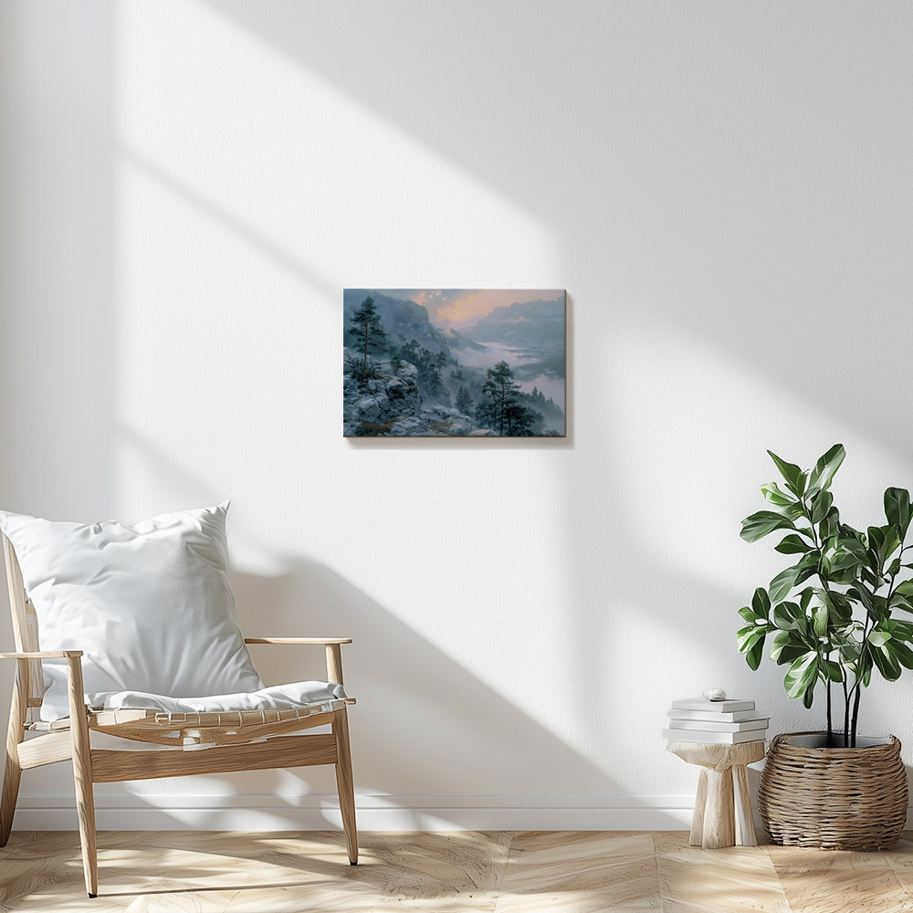 Morning Mist on the Mountain Peak #2_40x60