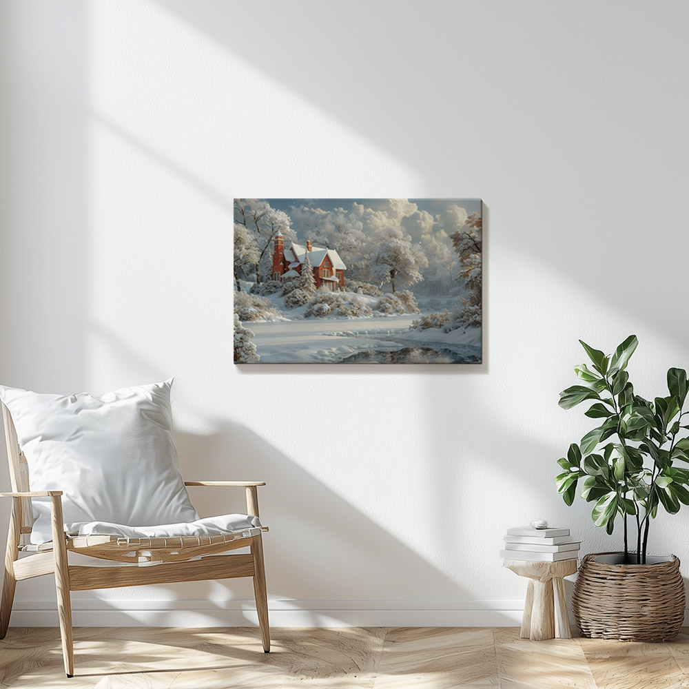 Brick House Under Snow #2_60x90