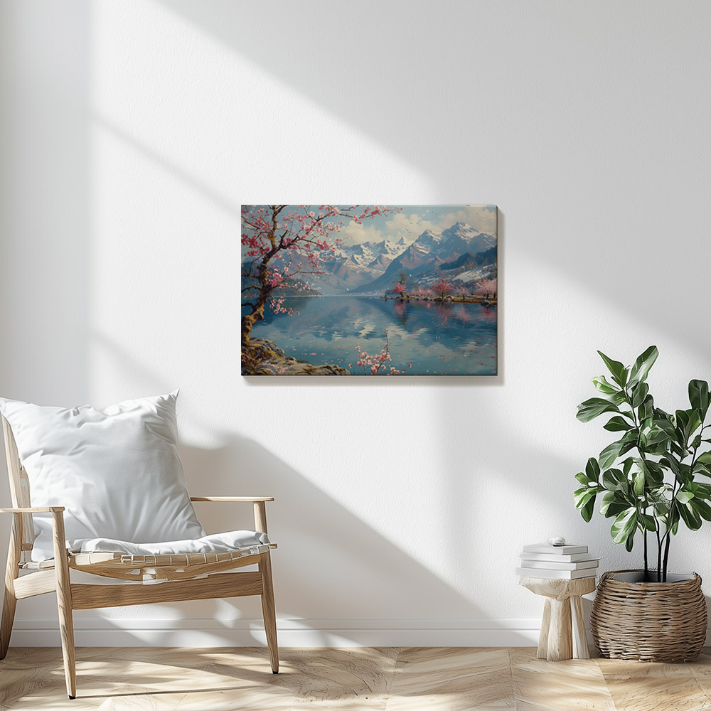 mountain-reflections-in-spring-2_60x90 Mountain Reflections in Spring #2_60x90